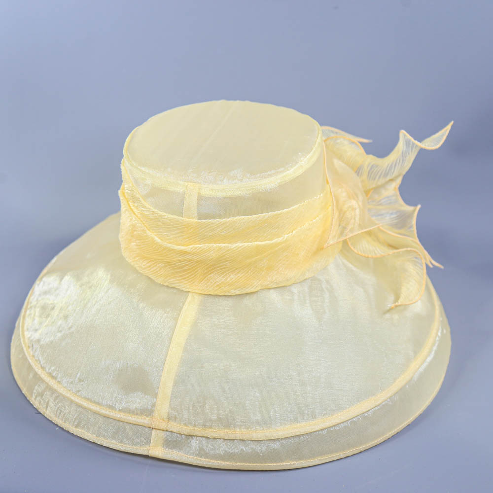 SUZANNE BETTLEY - Champagne occasion hat, with feather and frill detail, new with tags (Henley Royal - Image 5 of 7