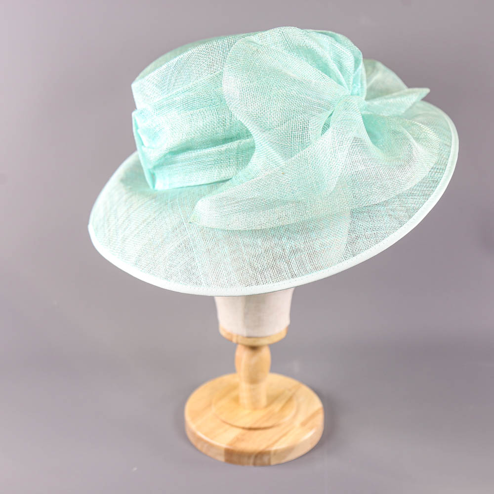 HATMOSPHERE COLLECTION - Spearmint green occasion hat, with bow detail, internal circumference 55cm, - Image 2 of 6