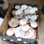 Various Royal commemorative china, and a Paragon tea service (boxful)