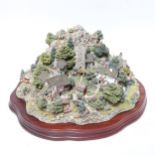 A large Lilliput Lane sculpture depicting Coniston Crag, boxed