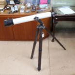 A Japanese Pathescope 15x30x45x60 telescope, complete with tripod
