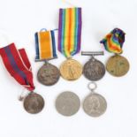 2 pairs of First World War Period Family Service medals, to 12909 Gunner A W Meek Royal Artillery