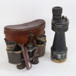 A pair of Second World War Period Bausch & Lomb US Army 6x30 binoculars, in fitted leather case, and