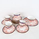 A Royal Crown Derby ceramic tea and cake service for 6 people