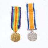 A pair of First World War Service medals, to 224660 Sapper E K Richards Royal Engineers,