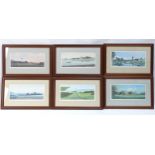 Various coloured and signed prints, including Cinque Port of Hastings (9)