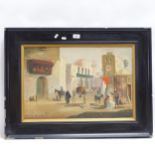 John Caulson, a pair of oils on canvas, Middle Eastern scenes, 59cm x 49cm, framed