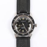 CARAVELLE - a Vintage stainless steel Skin Diver's automatic wristwatch, ref. 665, circa 1960s,