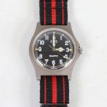 CWC - a stainless steel British Military Issue Royal Navy quartz wristwatch, ref. 0552/6645-99