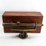 An American brass-mounted theodolite, by L Beckmann of Ohio USA, circa Second World War Period, in