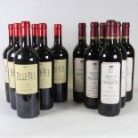 12 bottles of Haut-Medoc wine, 6 bottles of Grand vin Du Chateau Bernadotte 2003 and 6 bottles of