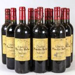 12 bottles Chateau Moulin Riche 2000, St Julien, Bordeaux From a local