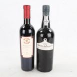 A bottle of Quinta do Vesuvio 1990 vintage port, and a 500ml bottle of Marchesi Antinori Fattoria
