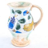 FRANK BRANGWYN for ROYAL DOULTON - pottery jug with grapevine design, height 22cm