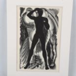 Blair Hughes-Stanton (1902 - 1981), woodcut from the original block, The Mighty Angel from