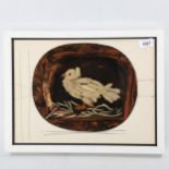 Pablo Picasso, lithograph, ceramic study, circa 1950s, 11" x 15", framed Good condition, slight