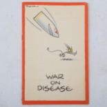 Fougasse (1887 - 1965), colour leaflet (lithograph with campaign text inside) on paper, War On