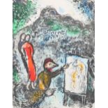 Marc Chagall, St Jeannet, original lithograph 1972, Mourlot 646, 12.5" x 9.5", framed Very slight