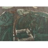 Elizabeth Blackadder, colour lithograph, abstract, signed and dated '63, no. 22/50, image 52cm x