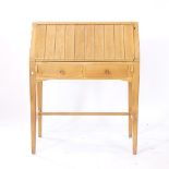 A mid-century Heals style bureau, in the manner of A J Milne, W84cm, H103cm, D41cm