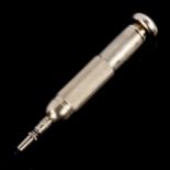 S Mordan & Co 18ct gold bullet-shaped pocket pencil, length closed 2.5cm