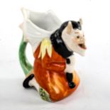 Schafer Vater, German bisque porcelain devil design milk jug, height 9cm Perfect condition