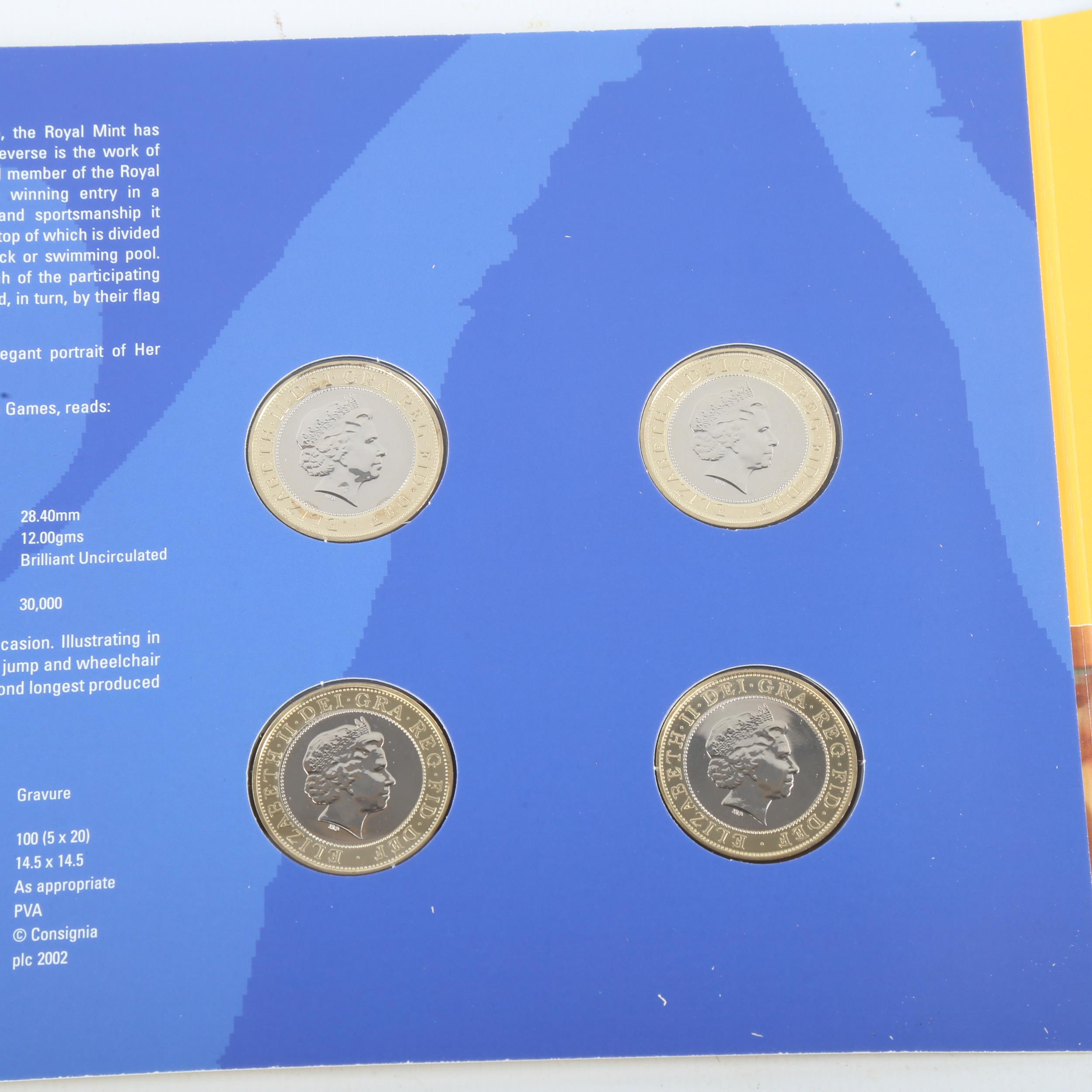 2 sets of 2002 Commonwealth Games commemorative £2 coin sets - Image 4 of 4