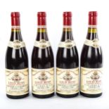 4 bottles of Burgundy wine, 1989 Domaine Louis Remy Chambertin Grand Cru.