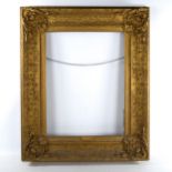19th century gilt-gesso frame, rebate size 48cm x 64cm Good condition