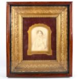 After Thomas Lawrence, 19th century lithograph, portrait of Lady Wellington, ornate gilt-gesso frame