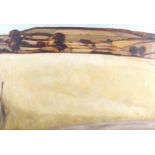 C Halstead, oil on canvas, farm landscape, signed, 50cm x 75cm, framed Minor surface paint