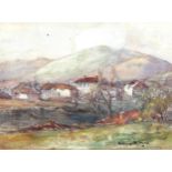 Sidney Dennant Moss, watercolour, landscape, signed, 18cm x 24cm, framed Several fox marks in the