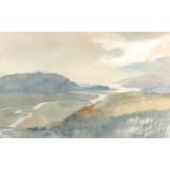 Charles Knight, watercolour, Barmouth estuary, signed, 34cm x 54cm, framed A couple of very faint