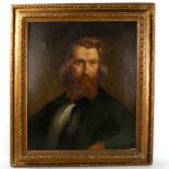 19th century Scottish School, oil on canvas, portrait of a man, unsigned, 60cm x 50cm, framed Good