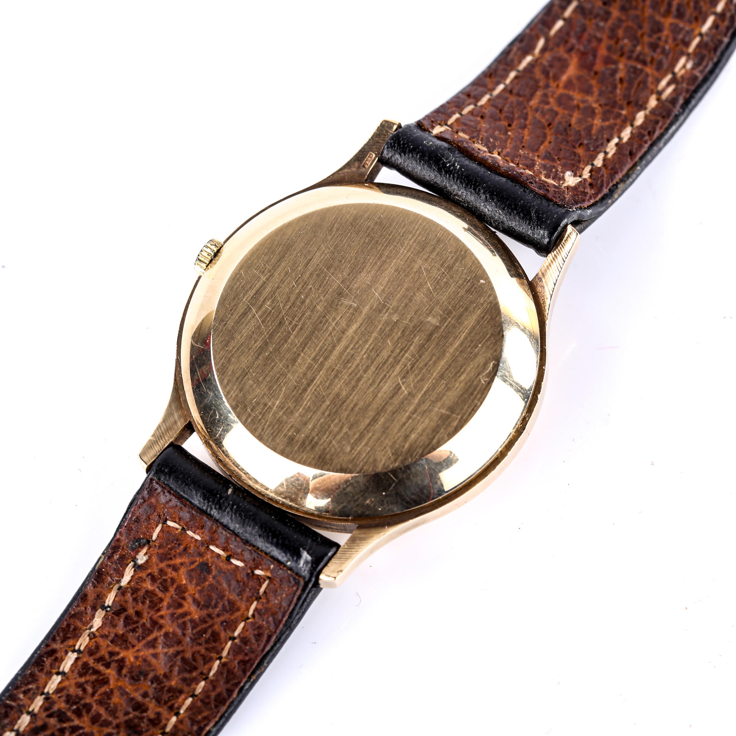 OMEGA -a Vintage 9ct gold Geneve automatic wristwatch, ref. 161/25421, circa 1971, champagne dial - Image 3 of 5