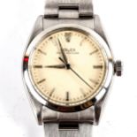 ROLEX - a Vintage stainless steel Oyster Precision mechanical bracelet watch, ref.6422, circa