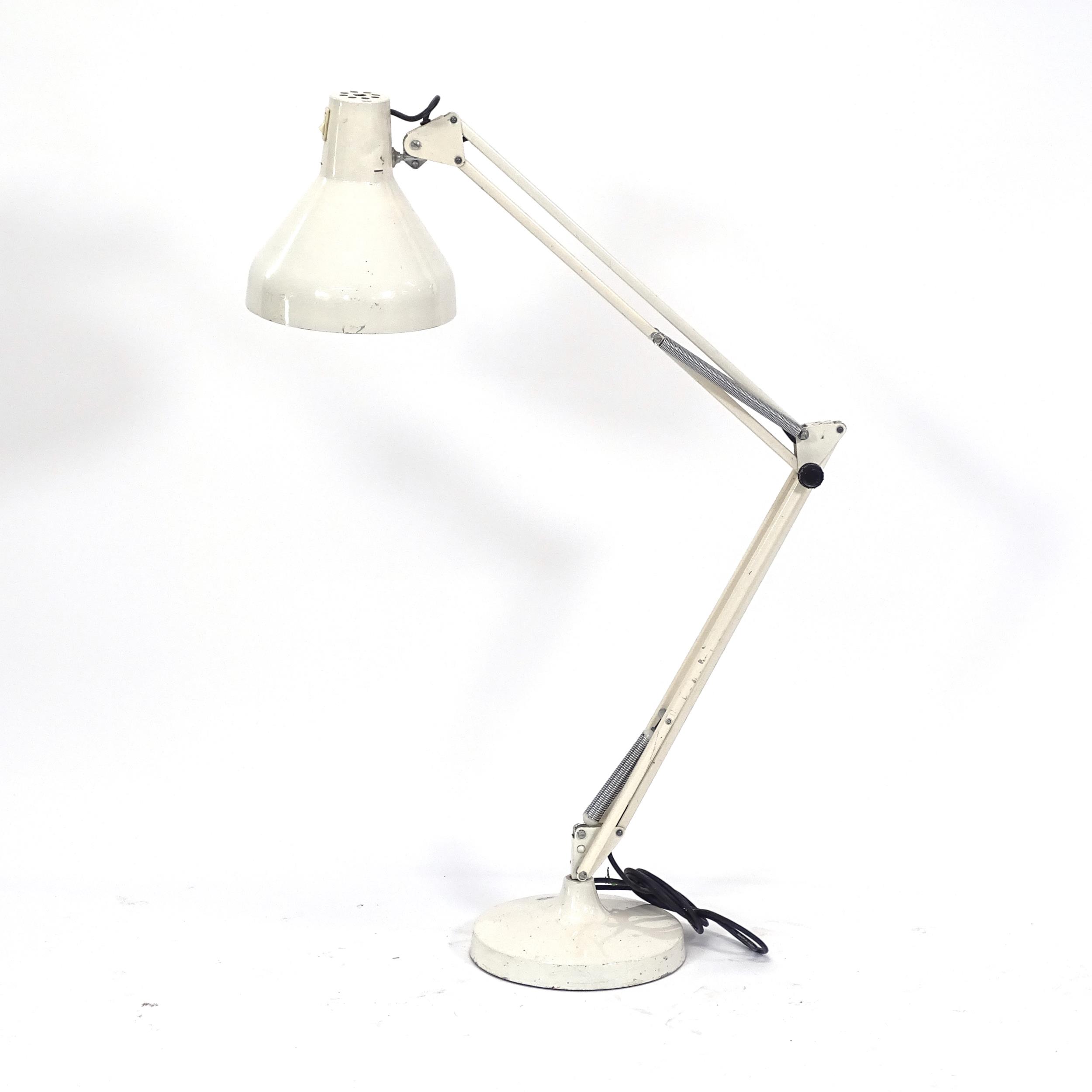 A mid-century anglepoise table lamp, maximum height 103cm