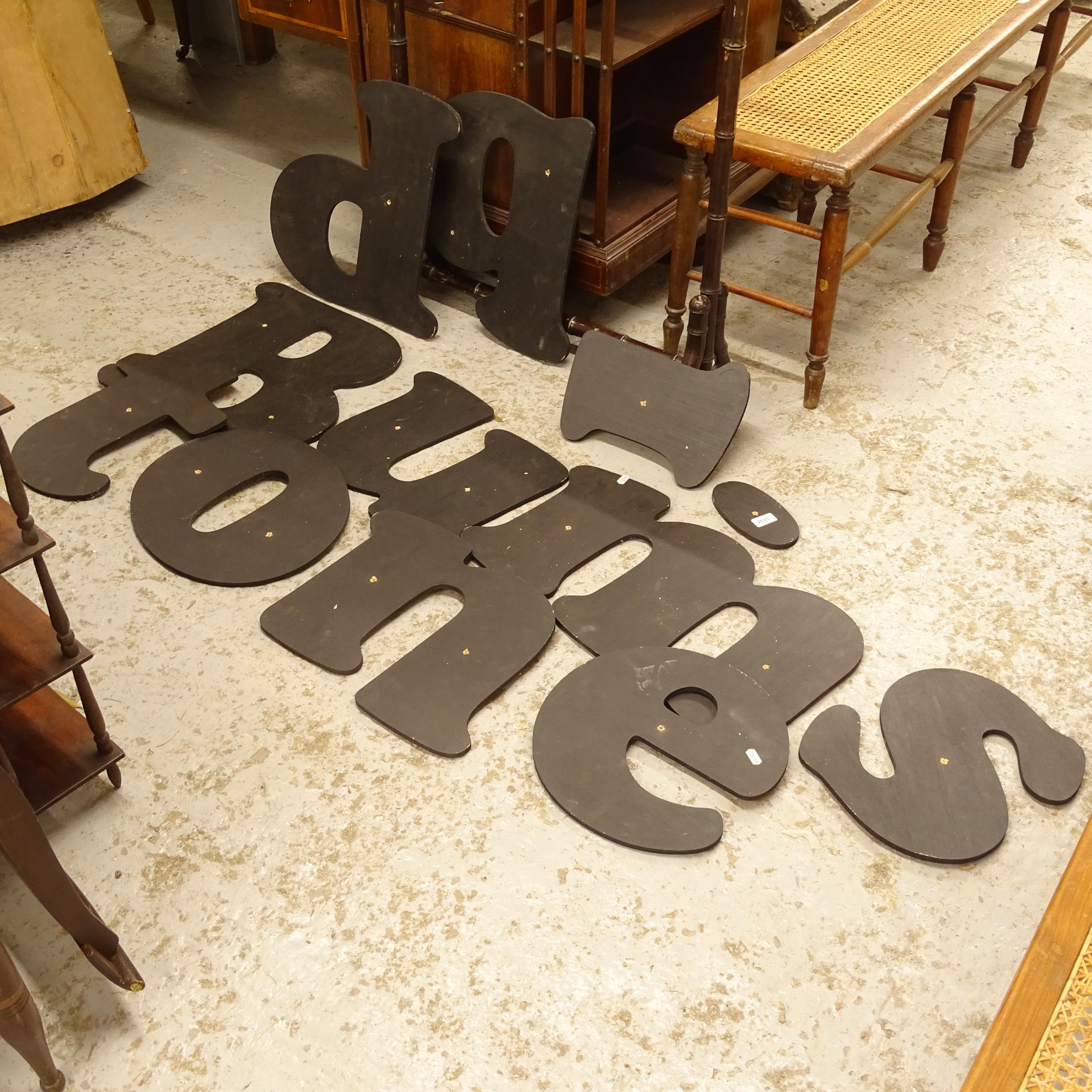 12 painted MDF letters