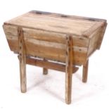 An Antique pine dough bin, W89cm, H74cm, D60cm