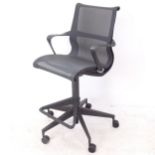 A Herman Miller Setu draughtsman's chair in graphite