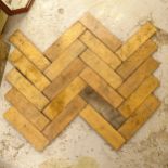A large quantity of used parquet flooring (16 boxes)