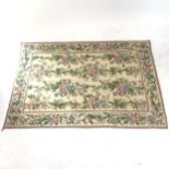 A Kashmiri hand chain stitched wall hanging/rug, 178cm x 120cm