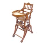 An early 20th century highchair