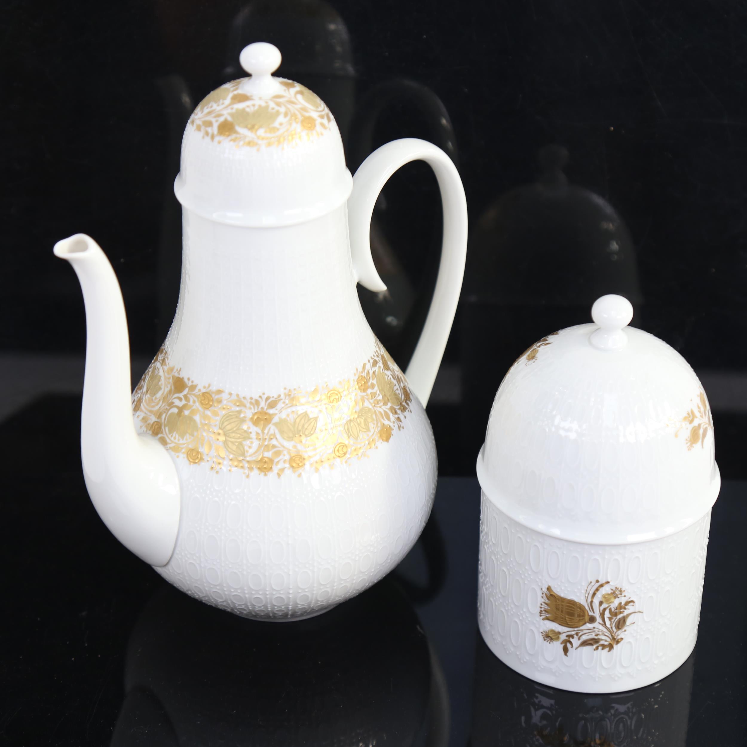 BJORN WIINBLAD for ROSENTHAL - a Studio-Linie Romanze form coffee pot and sugar pot, largest