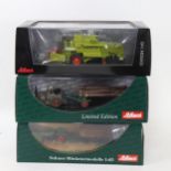 3 boxed Schuco miniature models, including a tractor and trailer