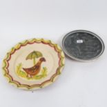 Cyprus Studio ceramic fish plate, Redondo Martelo bird plate, diameter 35cm (2)