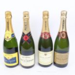 4 bottles of Champagne, including Moet & Chandon (4)