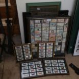 8 framed sets of Vintage cigarette cards, including Wills's and Player's