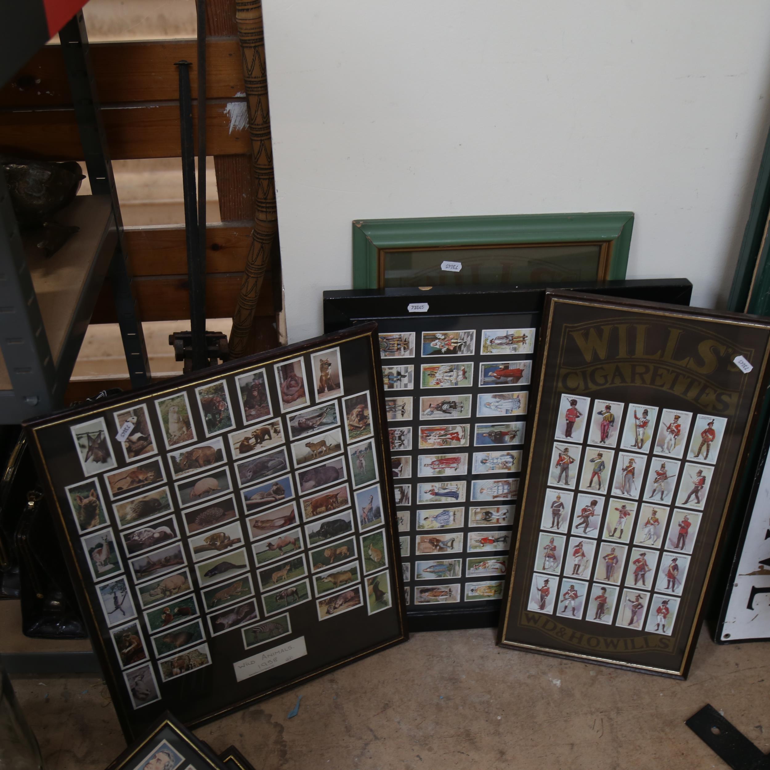 8 framed sets of Vintage cigarette cards, including Wills's and Player's - Image 2 of 2