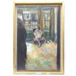 D Carr, oil on canvas, "Zoe", dated 1971, framed, 71cm x 102cm